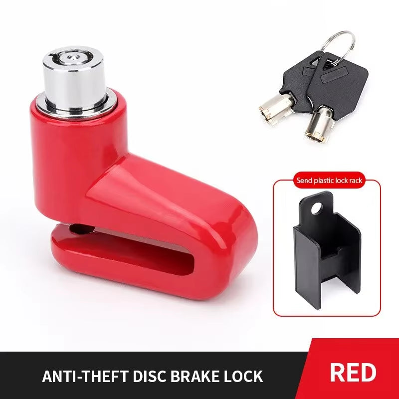 Anti-Theft Motorcycle Disc Brake Lock | Safety Wheel Lock for Mountain & Road Bikes | Includes 2 Keys