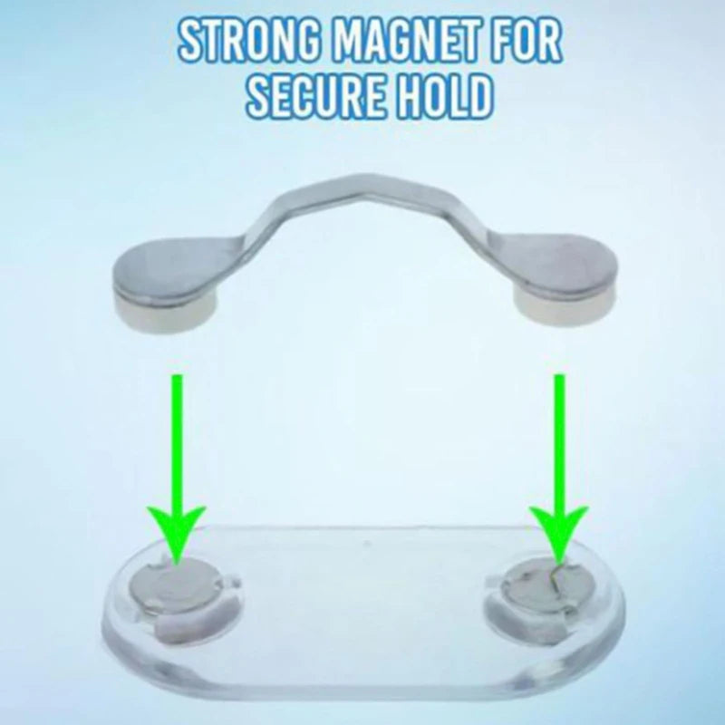 Magnetic Hang Eyeglass Holder Pin Brooches Fashion Multi-Function Portable Clothes Clip Buckle Magnet Glasses Headset Line Clips